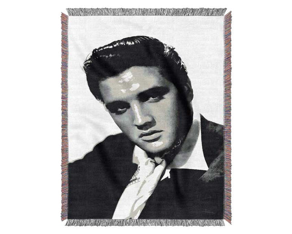 Elvis Presley Blue Suede Shoes Woven Blanket