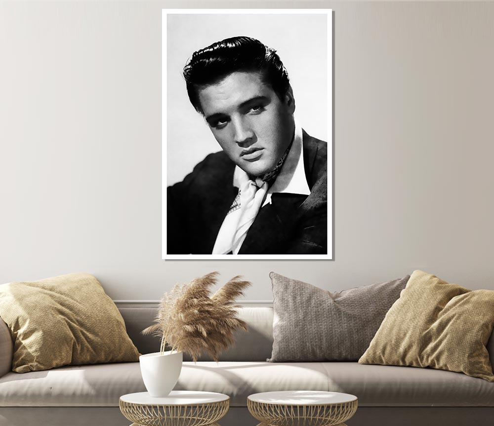 Elvis Presley Portrait Print Poster Wall Art