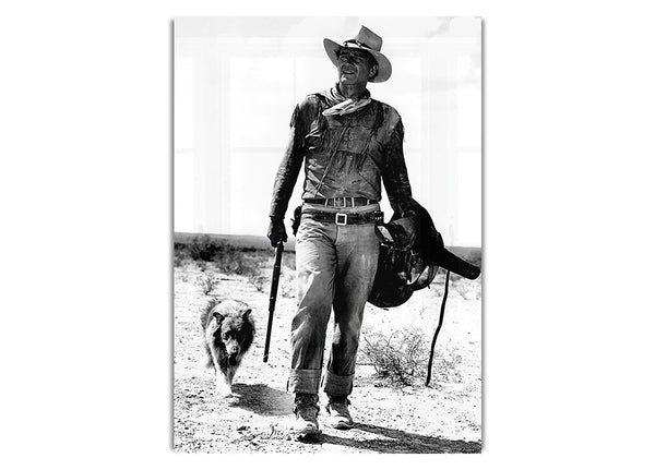 John Wayne With Dog