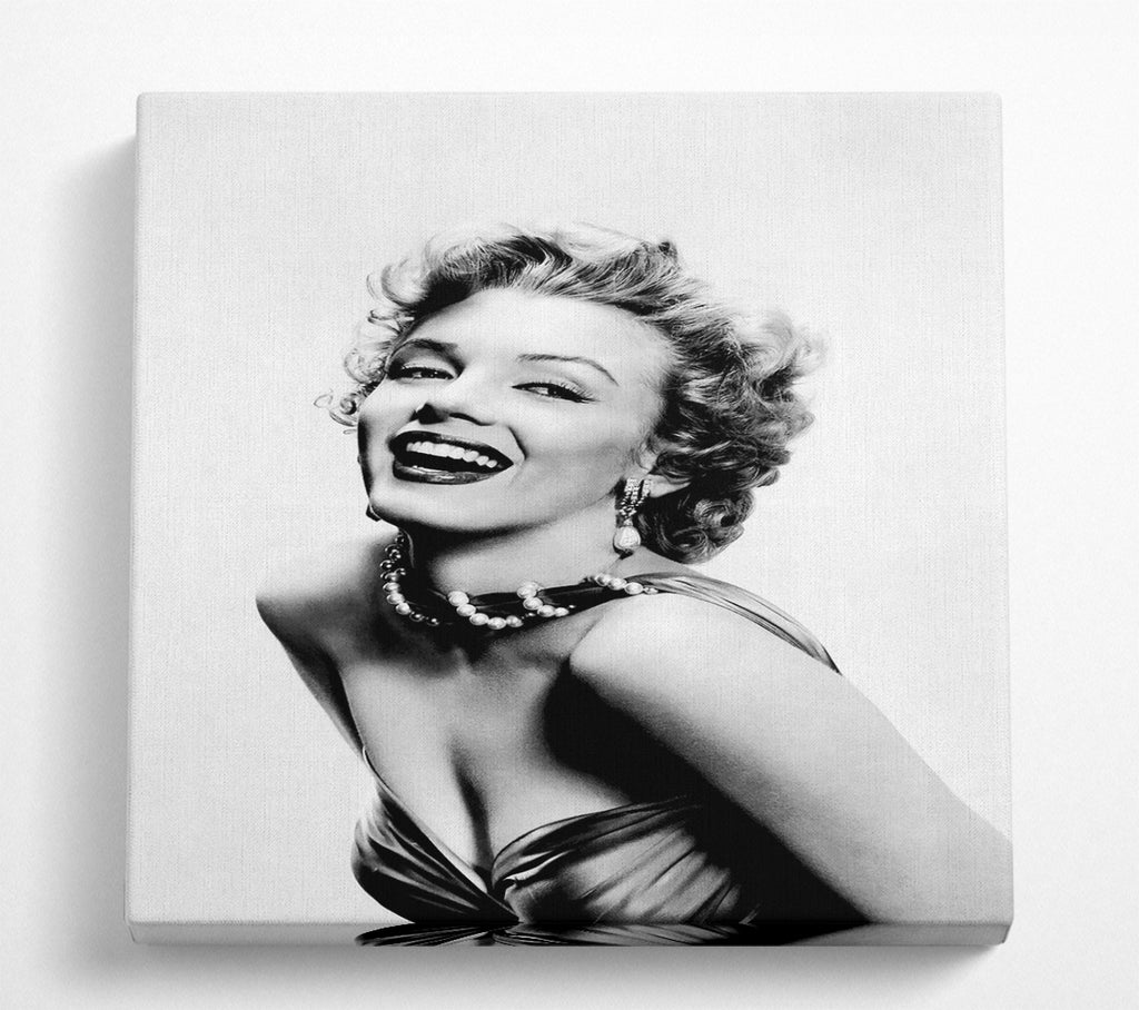 A Square Canvas Print Showing Just Marilyn Square Wall Art