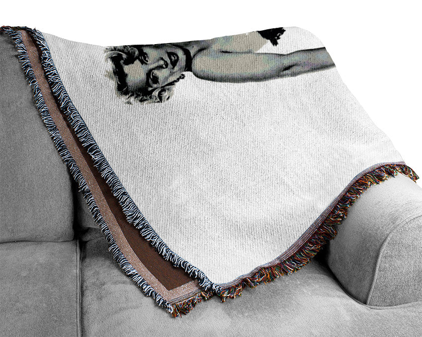 Marilyn Monroe Pose Woven Blanket