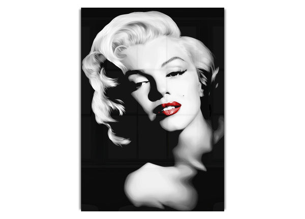 Marilyn Monroe Red Lips Portrait