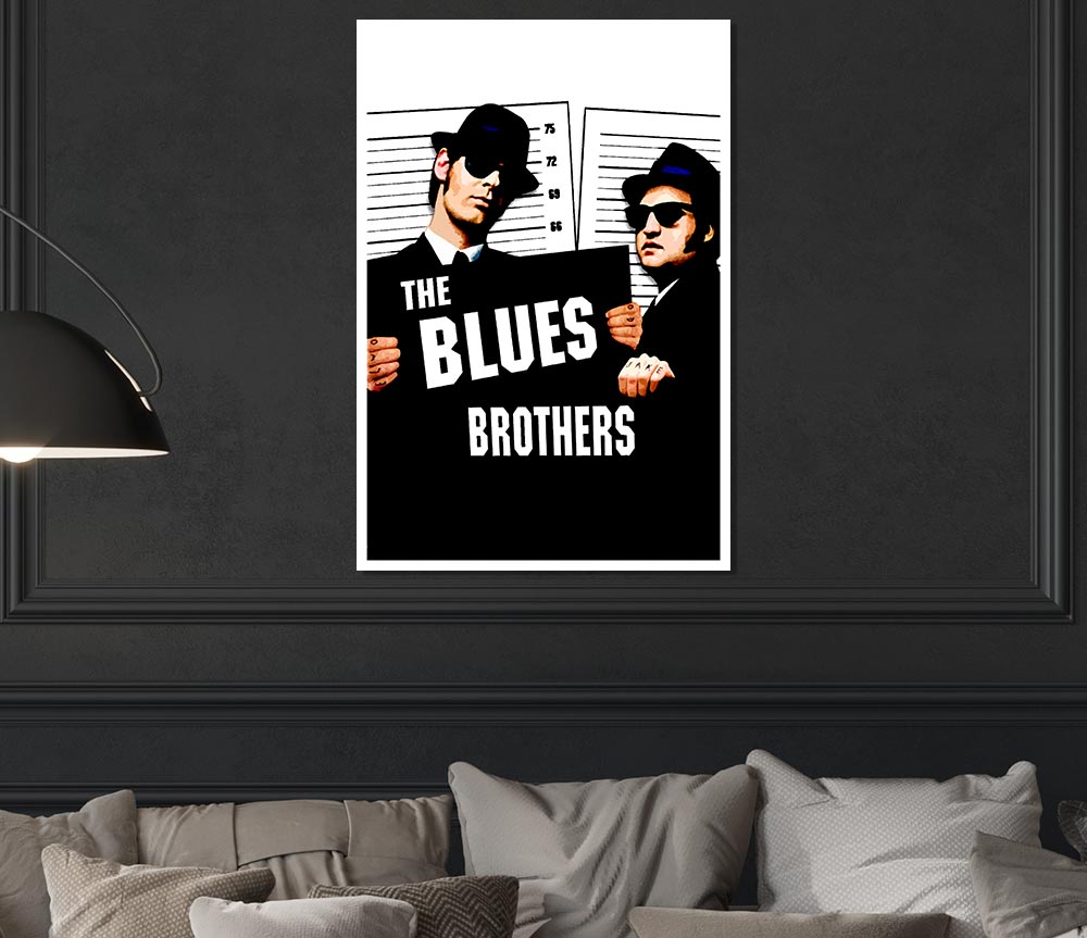 The Blues Brothers Trilby Print Poster Wall Art