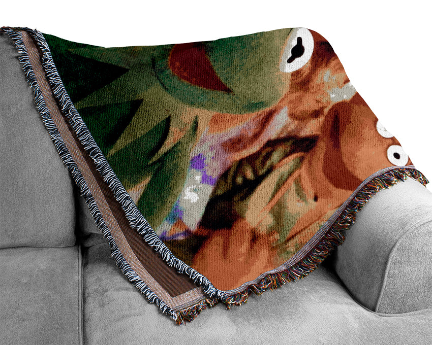 The Muppets Miss Piggy Kermit Woven Blanket