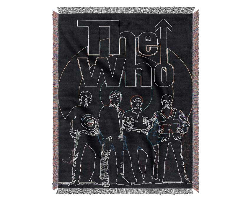 The Who Black Woven Blanket