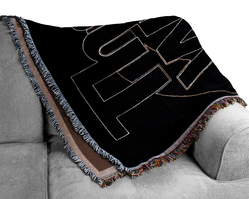 The Who Black Woven Blanket