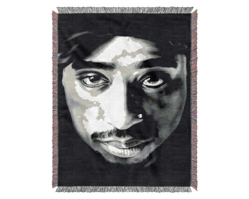 Tupac Face Woven Blanket