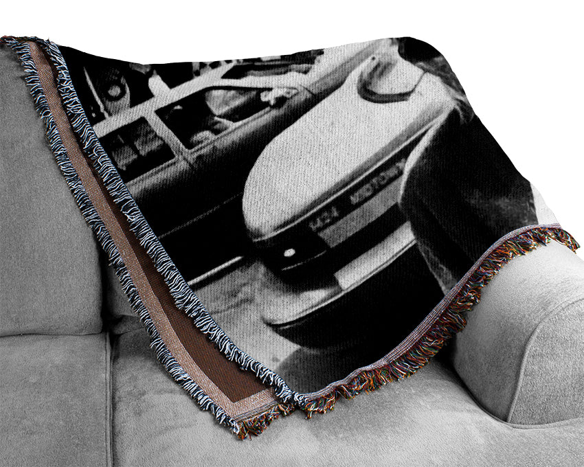 Kurt Cobain Police Car Woven Blanket