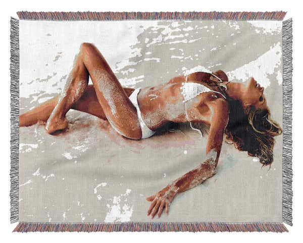 Elle Macpherson In The Sea Woven Blanket