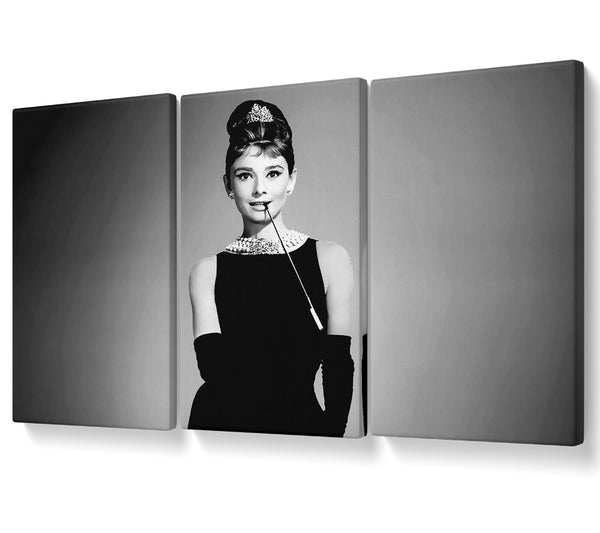 Audrey Hepburn Cigarette Breakfast At Tiffanys