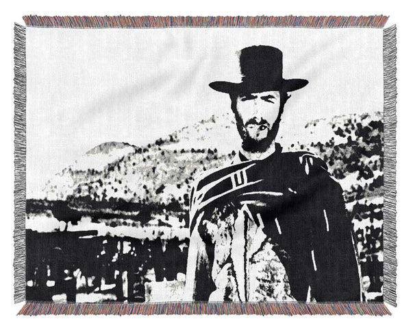 Clint Eastwood The Good The Bad The Ugly Woven Blanket