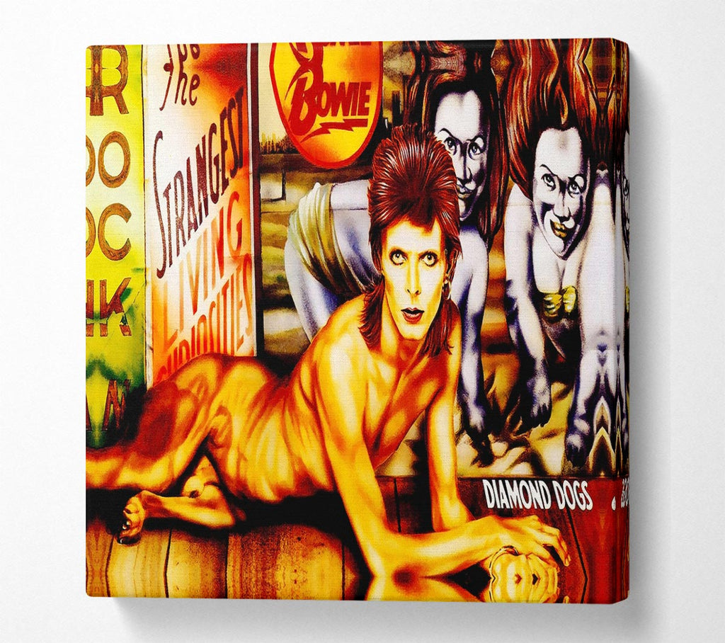 Picture of David Bowie Diamond Dogs Square Canvas Wall Art