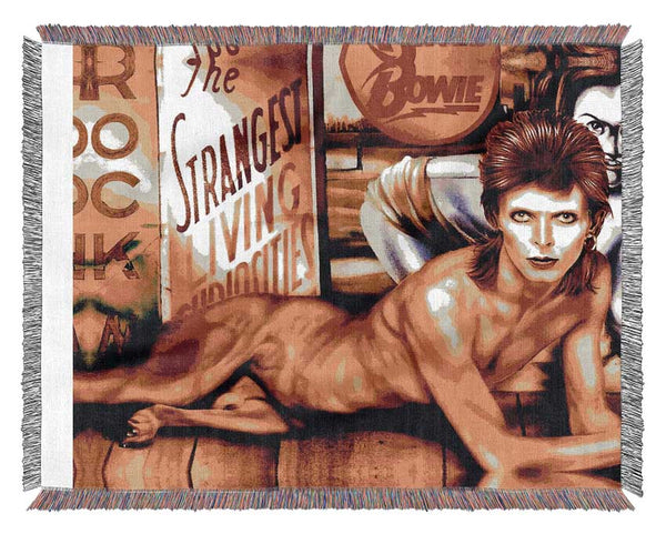 David Bowie Diamond Dogs Woven Blanket