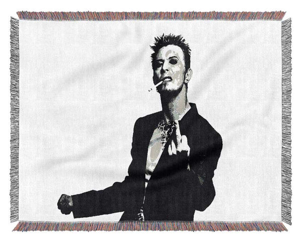David Bowie Finger Woven Blanket