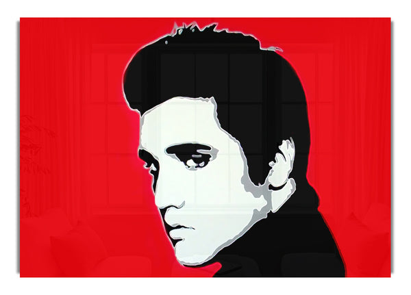 Elvis Portrait Red