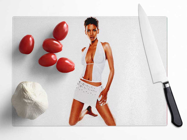 Halle Berry Glass Chopping Board