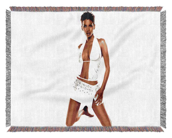 Halle Berry Woven Blanket