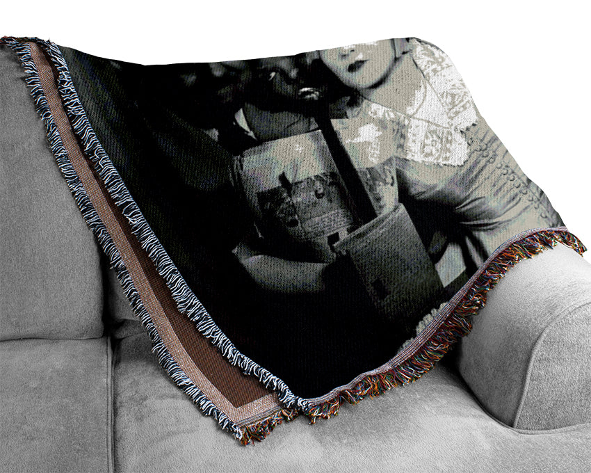 Harold Lloyd Tube Squeeze Woven Blanket