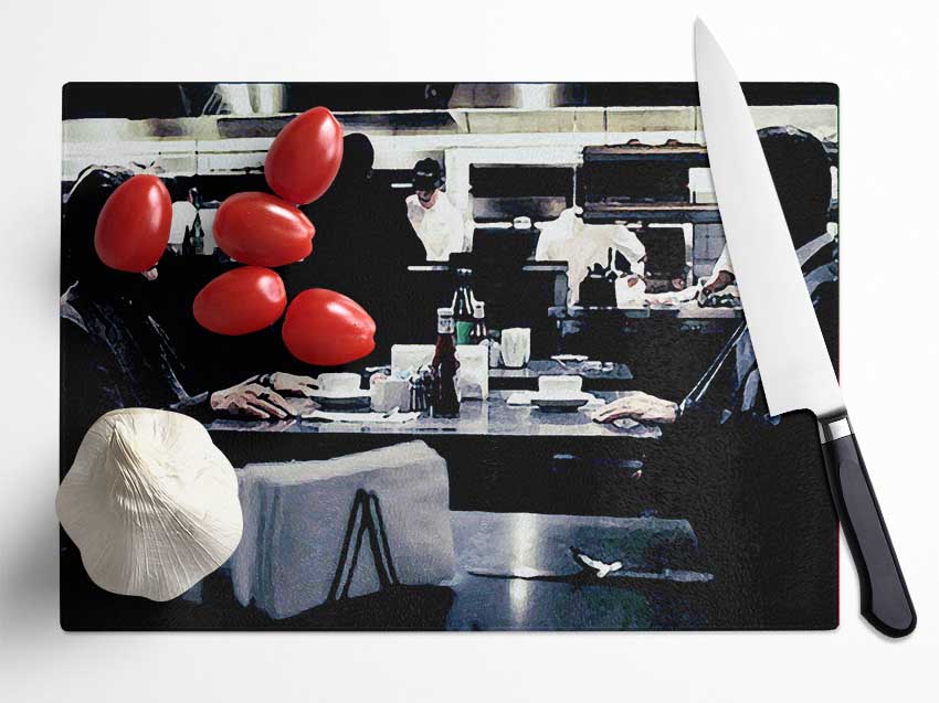 Heat Al Pacino Robert De Niro Face Off Glass Chopping Board