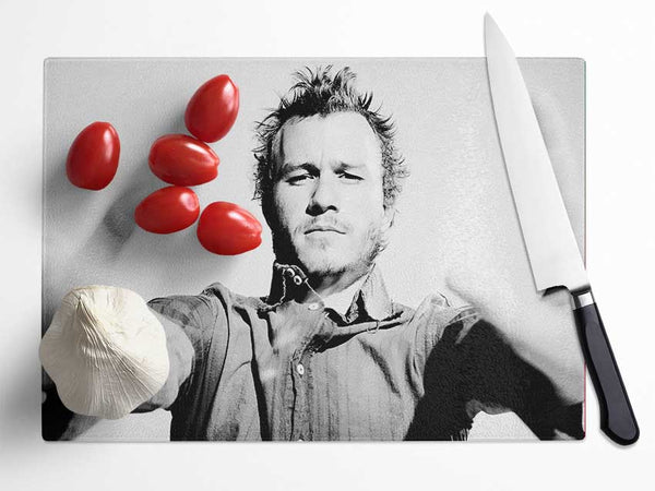 Heath Ledger Hands Glass Chopping Board