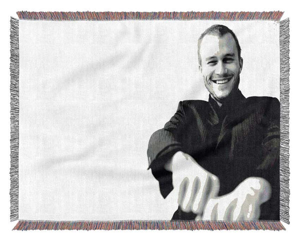 Heath Ledger Portrait Woven Blanket