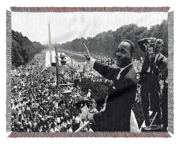 I Have A Dream Martin Luther King Jr Woven Blanket