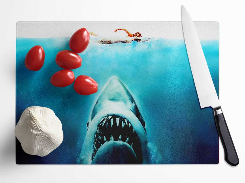 Jaws Glass Chopping Board