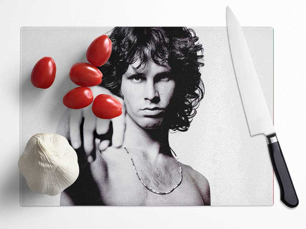 Jim Morrison Light My Fire Glass Chopping Board