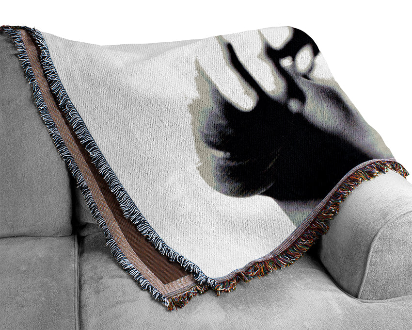Jim Morrison Light My Fire Woven Blanket