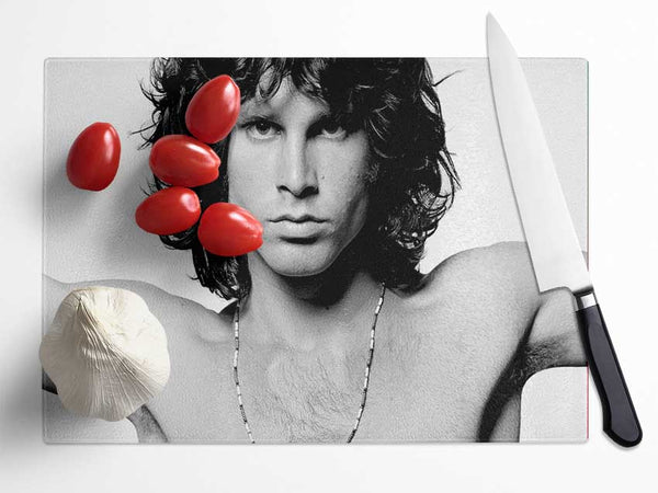 Jim Morrison Music Glass Chopping Board
