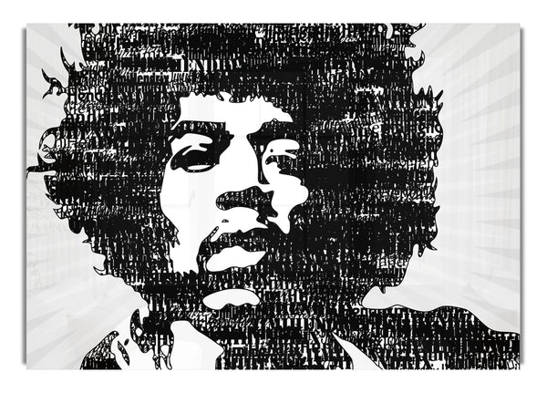 Jimi Hendrix Black And White