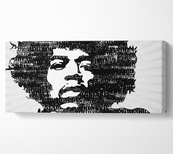 Jimi Hendrix Schwarz und Weiß