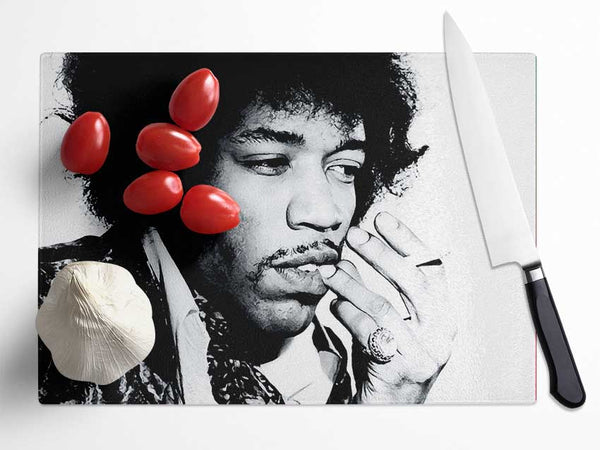 Jimi Hendrix Hey Joe Glass Chopping Board