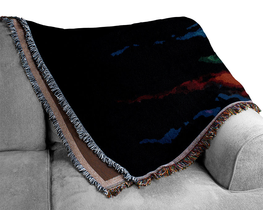 Jimi Hendrix Lightning Fast Woven Blanket