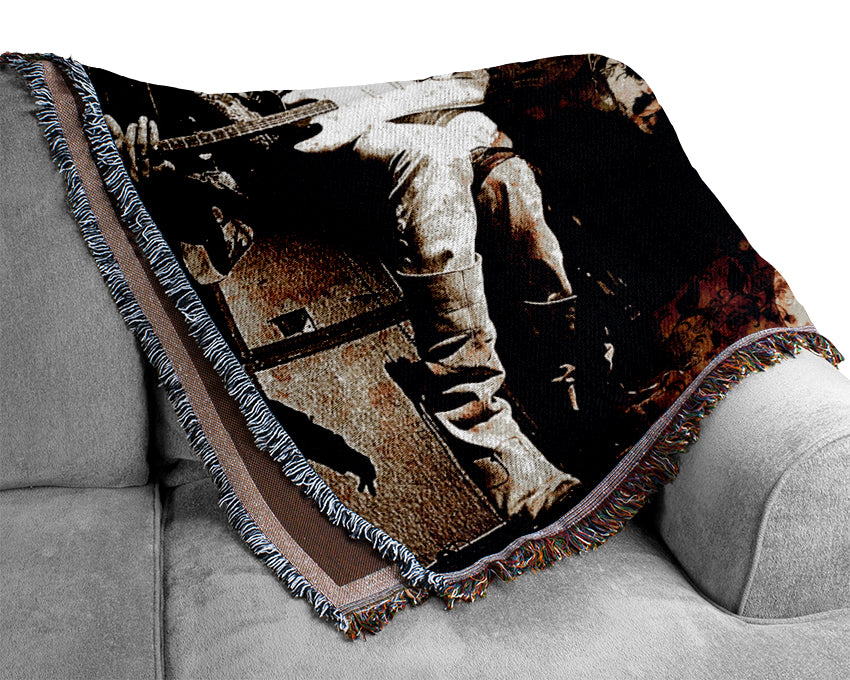 Jimi Hendrix Trio Woven Blanket