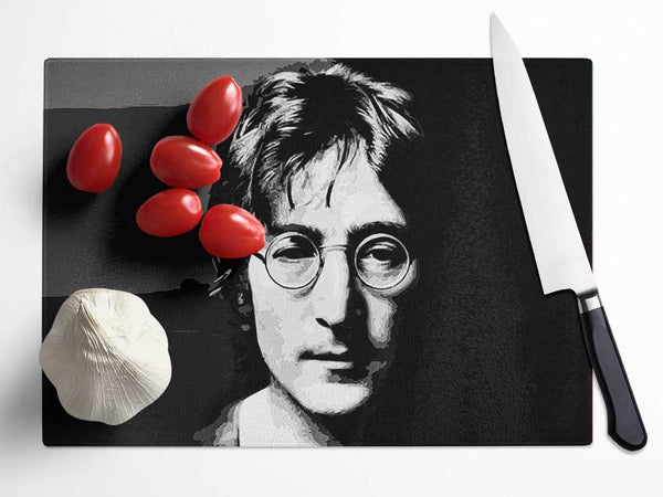 John Lennon Peace Glass Chopping Board