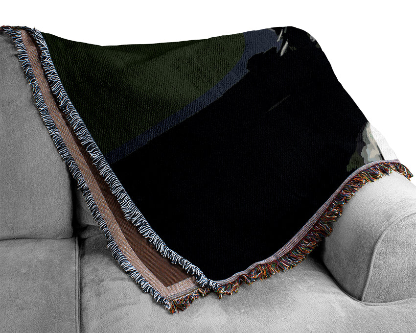 John Lennon Peace Woven Blanket