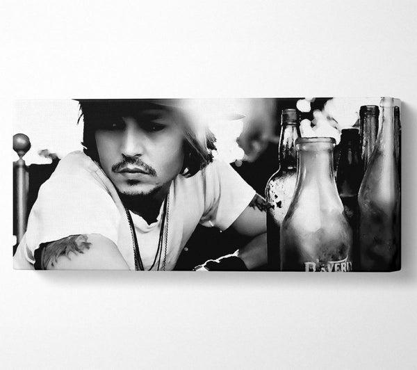 Johnny Depp Hat B n W