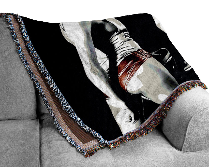Kylie Minogue Red Hot Pants Woven Blanket