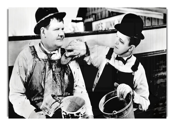 Laurel and Hardy Towed In The Hole
