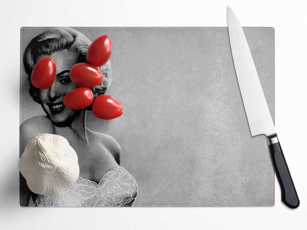 Marilyn Monroe 3 Glass Chopping Board