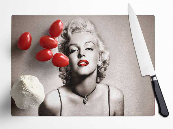 Marilyn Monroe 6 Glass Chopping Board