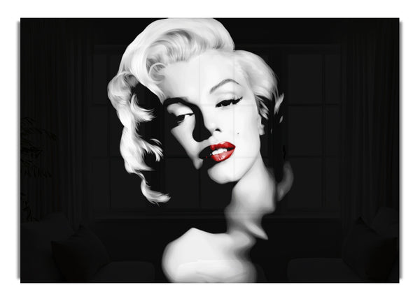 Marilyn Monroe Red Lips Landscape