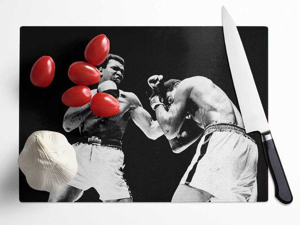 Muhammad Ali Fist Of Power Glass Chopping Board