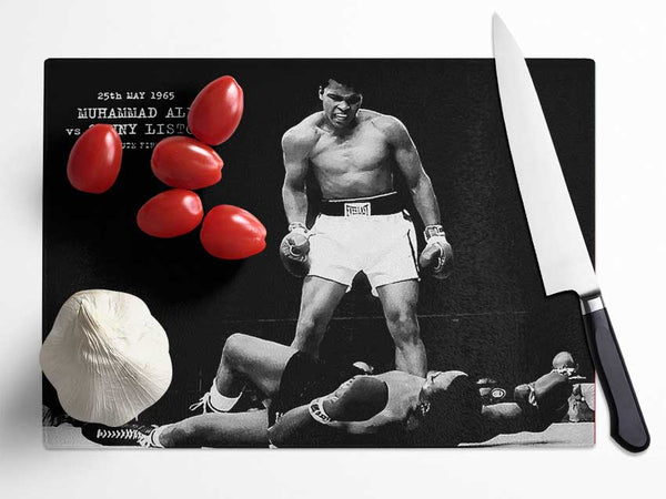 Muhammad Ali Mighty Fist Glass Chopping Board