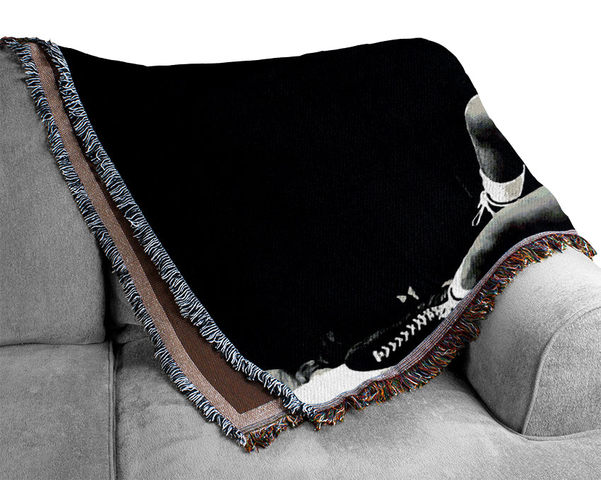 Muhammad Ali Mighty Fist Woven Blanket
