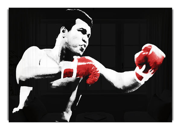 Muhammad Ali Red Boxing Gloves