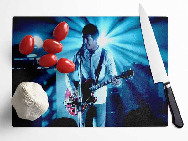 Noel Gallagher Blue Light Glass Chopping Board