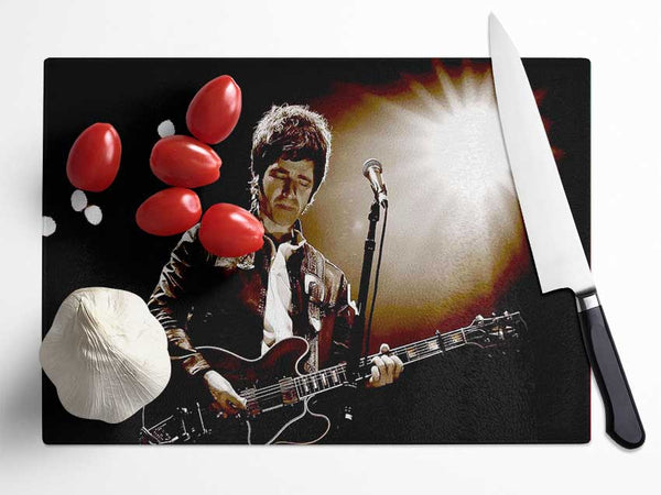 Noel Gallagher Oasis Sepia Glass Chopping Board