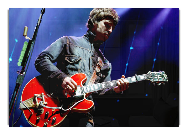Noel Gallagher Playing Guitar